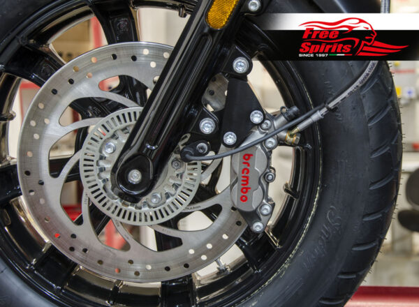 Front brake caliper 4 pot kit for Indian Scout - KIT