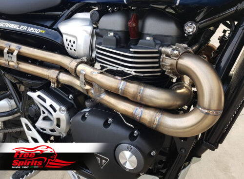 H-Pipe (de-cat) for Triumph Scrambler 1200