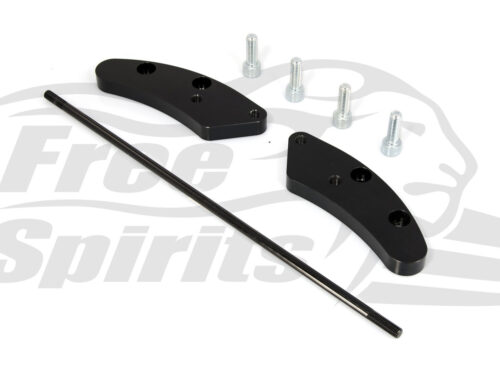 Extended forward controls adaptors plates (60mm) for Indian Scout Bobber