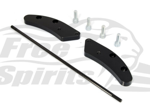 Extended forward controls adaptors plates (80mm) for Indian Scout Bobber