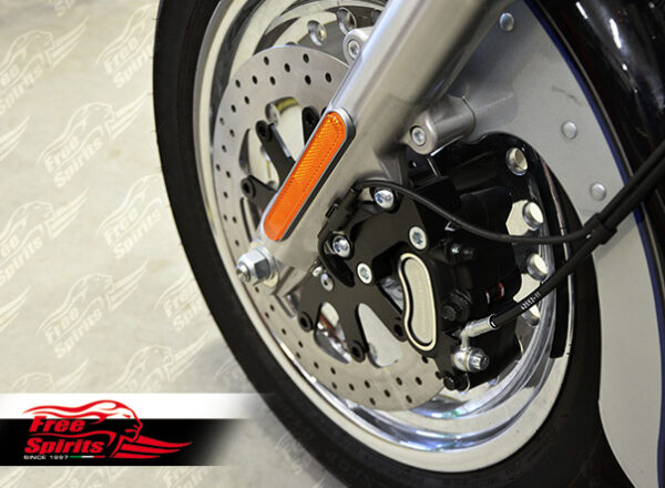 Harley Davidson Sportster 00-03, Dyna 00-05 & Softail 00-14 Brake rotors kit (320 mm) & pads
