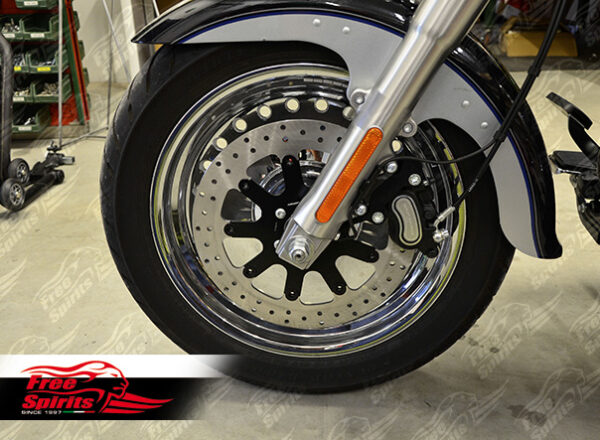 Harley Davidson Sportster 00-03, Dyna 00-05 & Softail 00-14 Brake rotors kit (320 mm) & pads