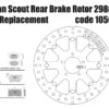Indian Scout - Disque frein arrière 300 mm et plaquettes – Image 4