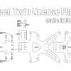 License plate (Short Cut) for Triumph Speed Twin - KIT