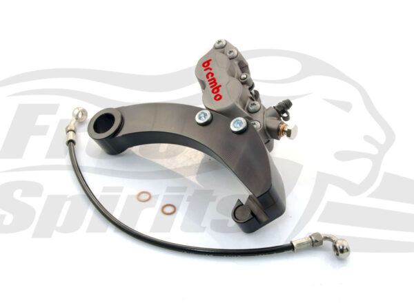 Brembo caliper 4 pot rear bracket for Harley Davidson Dyna 06 up