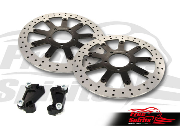 Triumph Speed Twin - Upgrade front brake rotors kit (340 mm) & pads