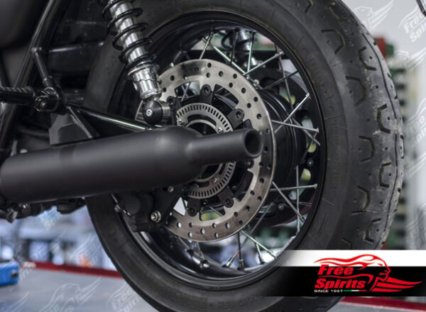 Triumph Street Scrambler & Bonneville T100/T120 - Upgrade Floating rear Brake Rotor & Pads kit