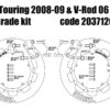 Harley Davidson Touring 2008-09 y V-Rod 2006-10 - Kit discos de freno 320 mm - Imagen 2