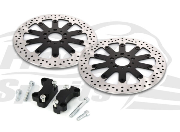 Harley Davidson Dyna dual disc 08-17 - Brake rotors kit (320 mm) & pads