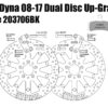 Harley Davidson Dyna dual disc 08-17 - Brake rotors kit (320 mm) & pads