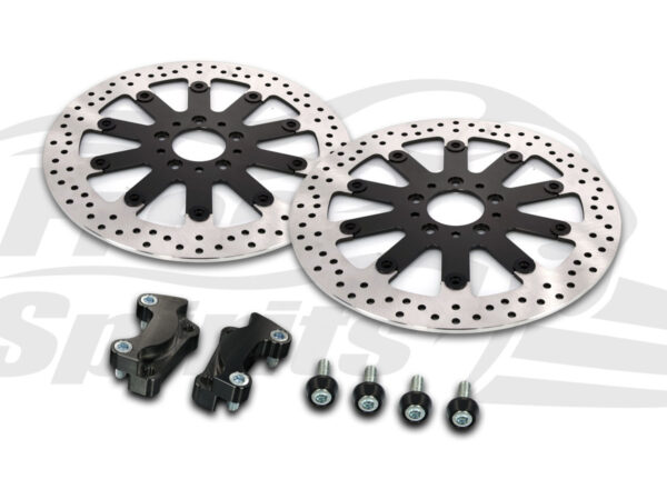 Harley Davidson Touring 2008 up & V-Rod 06-10 - Brake rotors kit (320 mm) & pads