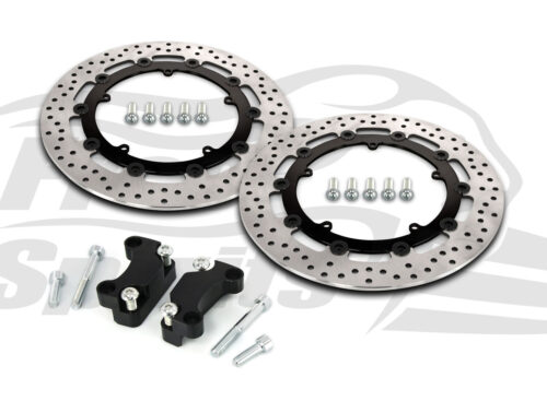 Harley Davidson Dyna dual disc (cast wheels) 08-17 - Brake rotors kit (320 mm) & pads - KIT