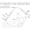 Triumph New Classic rear Caliper relocation bracket