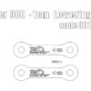 Rear suspension lowering kit (-10 mm) for Triumph Tiger 900