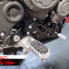 Reclining pedals kit for Triumph Tiger 900 (Black)