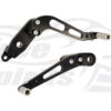 Reclining pedals kit for Triumph Tiger 900 (Black)