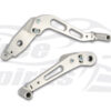 Reclining pedals kit for Triumph Tiger 900 (Black)