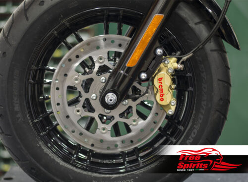 Front brake caliper 4 pot kit for Harley Davidson Sportster 2014 Up & Dyna 06-17 - KIT 