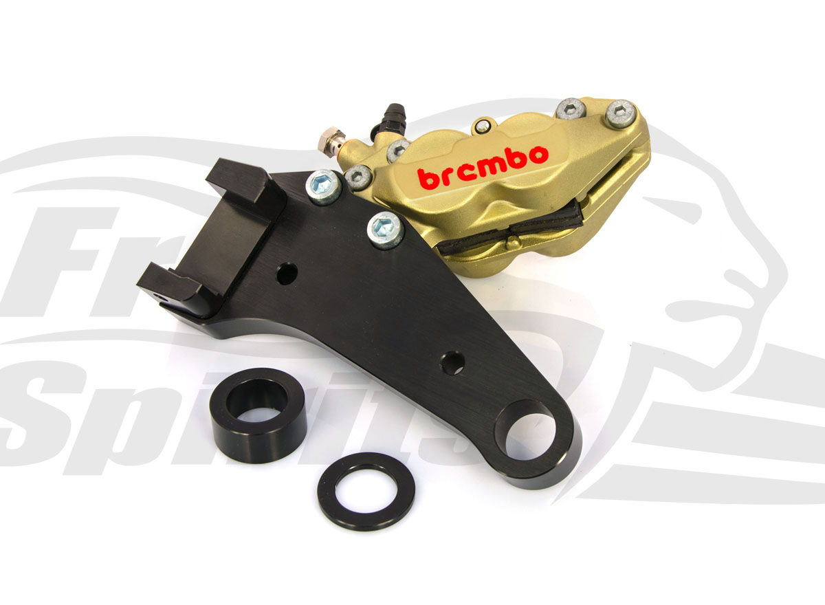 Rear brake caliper 4 pot kit for Harley Davidson Sportster 04-12 (Rotor diam. 292mm/11"1/2 Inch) - KIT