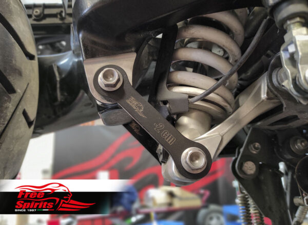 Rear suspension lowering kit (-20 mm) for Triumph Tiger 1200 without TSAS system