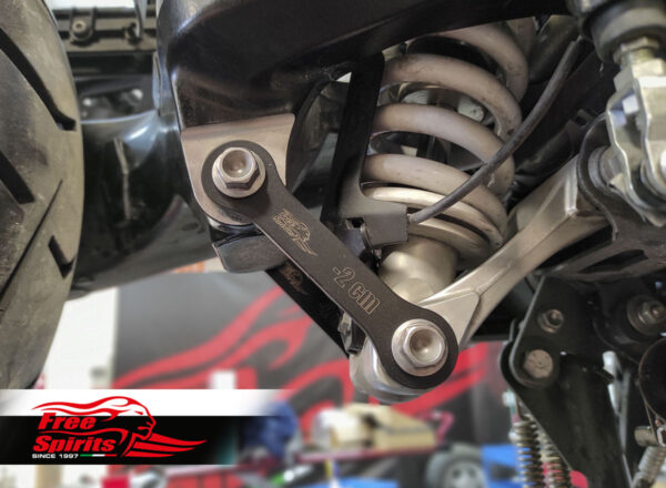 Rear suspension lowering kit (-20 mm) for Triumph Tiger 1200 with TSAS system
