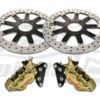 Triumph Thruxton 1200 Std, Speedmaster & Bobber - Bolt-in kit with 4p. calipers & rotor 340 mm - KIT