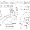 Side license plate bracket for Triumph Bobber & Speedmaster 1200 - KIT