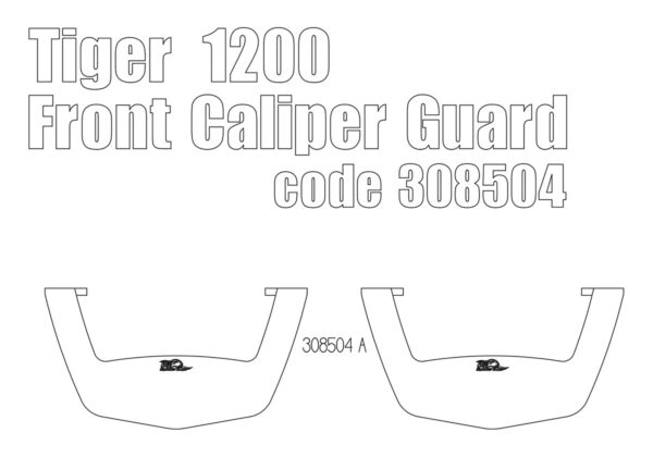 Brake calipers guard for Triumph Tiger 1200 & Tiger Explorer 2017 up