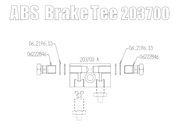 ABS Brake Tee (front) - KIT