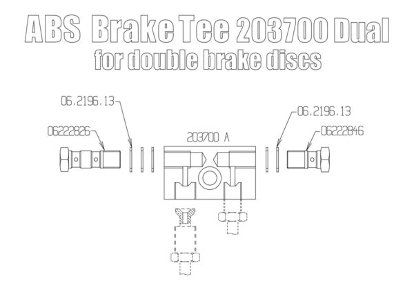 ABS Brake Tee (front) - KIT