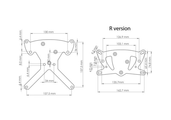 Side license plate bracket for Triumph Bobber & Speedmaster 1200 - Image 5