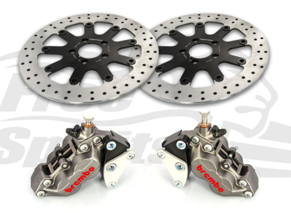 Bolt-in Upgrade braking kit for Harley Davidson XG Street Rod (4p. calipers & rotors diam. 320 mm) - KIT