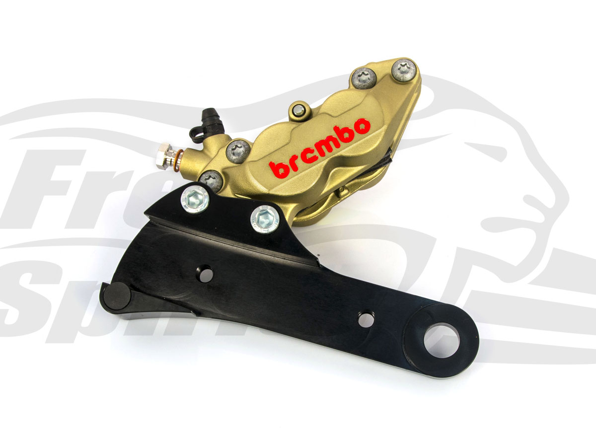 Rear brake caliper 4 pot kit for Harley Davidson Sportster until 2003 (Rotor diam 11"1/2)