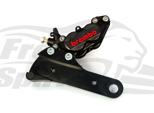 Rear brake caliper 4 pot kit (Black) for Harley Davidson Sportster 1983 - 1999 (Rotor diam. 292mm/11