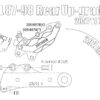 Rear brake caliper 4 pot kit for Harley Davidson Sportster until 2003 (Rotor diam 11"1/2)