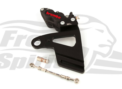 Brembo caliper 4 pot (Black) rear bracket for Harley Davidson Softail 2018 up