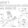 Side license plate bracket for Triumph Rocket 3 - KIT