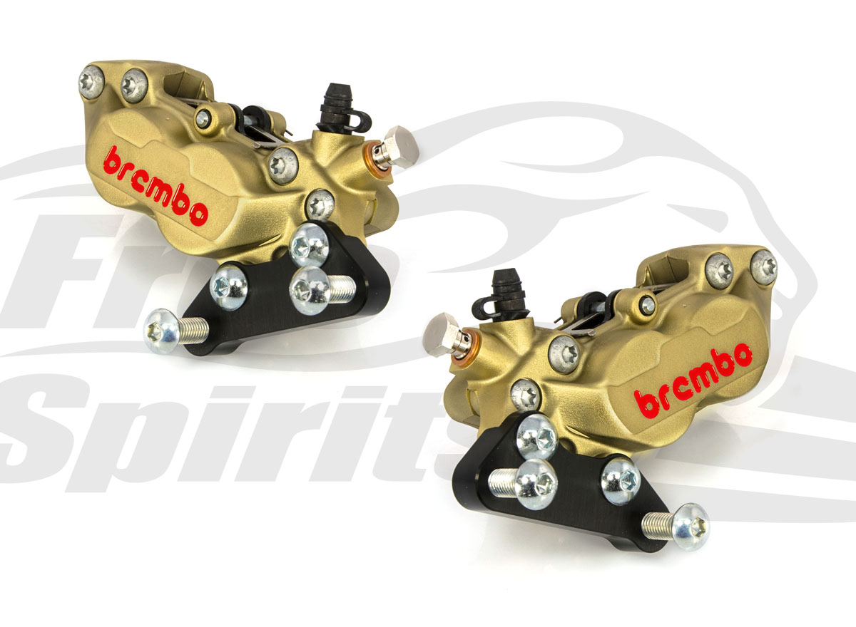 Front brake calipers 4 pot kit for Harley Davidson 2006 up with dual  discCode 203909 KITBrakes HARLEY DAVIDSON / BUELL New Products - Free  Spirits