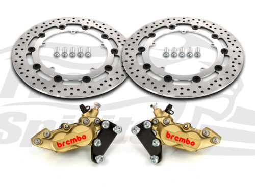 Harley Davidson Touring 07-09, Dyna 06-17 & V-Rod 02-10 - Bolt-in kit with 4p. calipers & rotors 320 mm - KIT