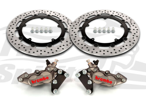 Harley Davidson Touring 07-09, Dyna 06-17 & V-Rod 02-10 - Bolt-in kit with 4p. calipers & rotors 320 mm - KIT