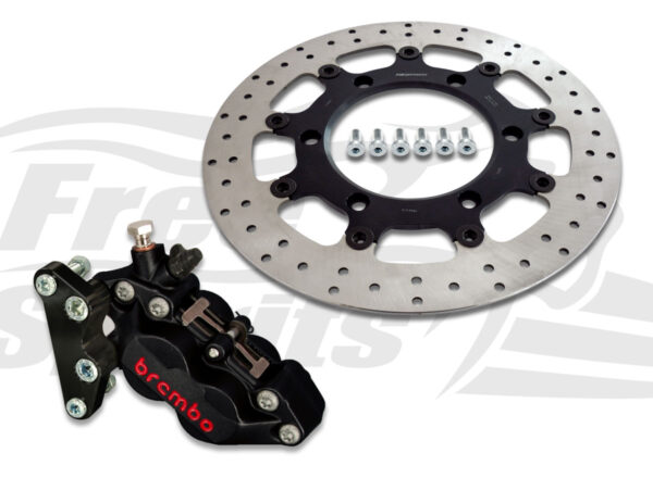 Front brake caliper 4 pot for Triumph America - KIT