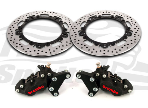 Bolt-in Upgrade braking kit for Triumph Trident 660 (4p. Black calipers & rotors diam. 320 mm)