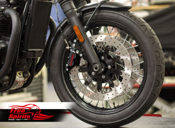 Bolt-in Upgrade braking kit for Triumph Bonneville T120 (4p. calipers & rotors diam. 340 mm)