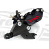 Front brake caliper 4 pot (Black) kit for Indian Scout
