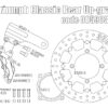 Rear bracket & 4 pot brake caliper for Triumph Classic - KIT