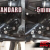 Reclining pedals kit for Triumph Tiger 1200 & Tiger Explorer (Black)