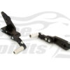 Reclining pedals kit for Triumph Tiger 1200 & Tiger Explorer (Black)