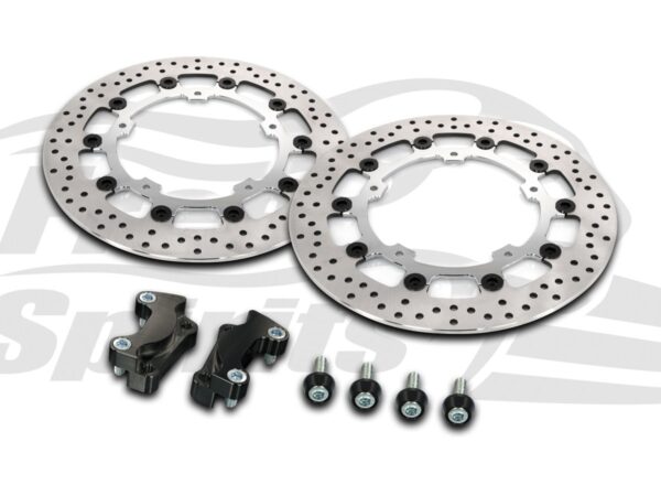 Harley Davidson Touring 2014 up - Brake rotors kit (Chrome) 320 mm & pads