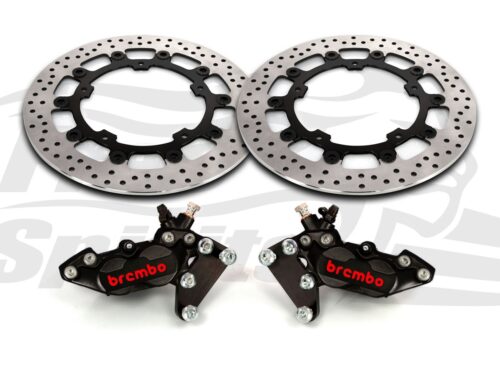 Harley Davidson Touring 2014 up - Bolt-in kit with 4p. (Black) calipers & (Black) rotors 320 mm