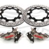Harley Davidson Touring 2014 up - Bolt-in kit with 4p. (Titanium) calipers & (Black) rotors 320 mm